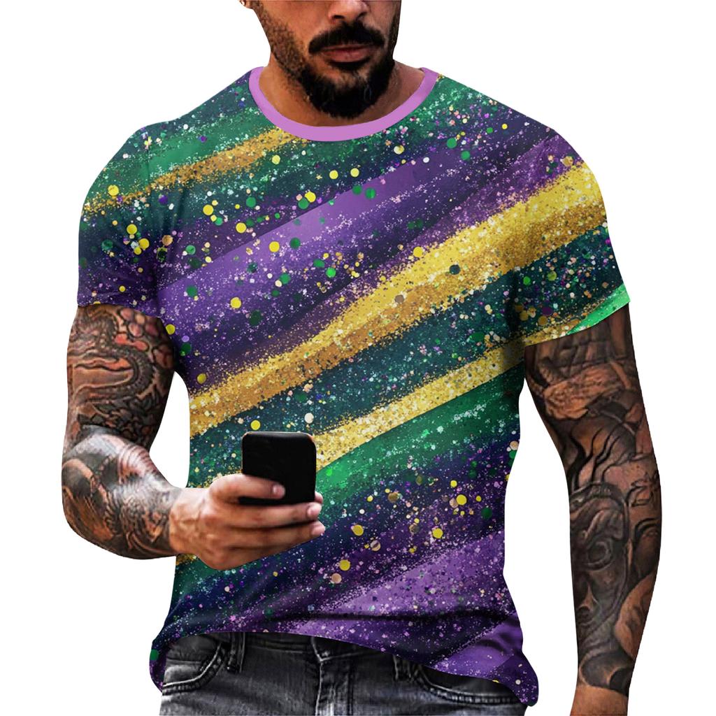 Men's Casual Round Neck Short-Sleeve T-Shirt