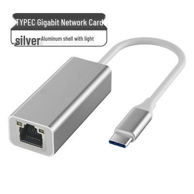 TYPE-C/USB - Gigabit Adaptör 10/100/1000M Ağ Kartı, Sürücüsüz, Type-C - RJ45 Portu