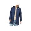 Adidas Mid-Length Warm Sports Hooded Cotton Jacket Men Outerwear Blue HM2460