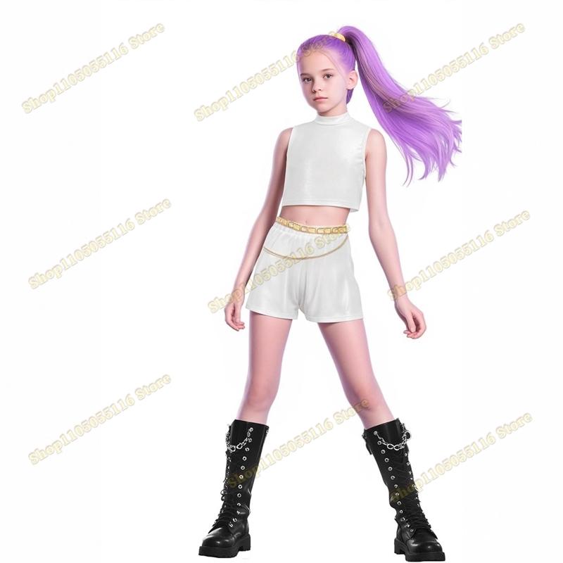 KPop Demon Hunters Huntrix Girl Group Zoey Mira Cosplay For children Costumes Roleplay Skirt Party Outfits Halloween Fantasy