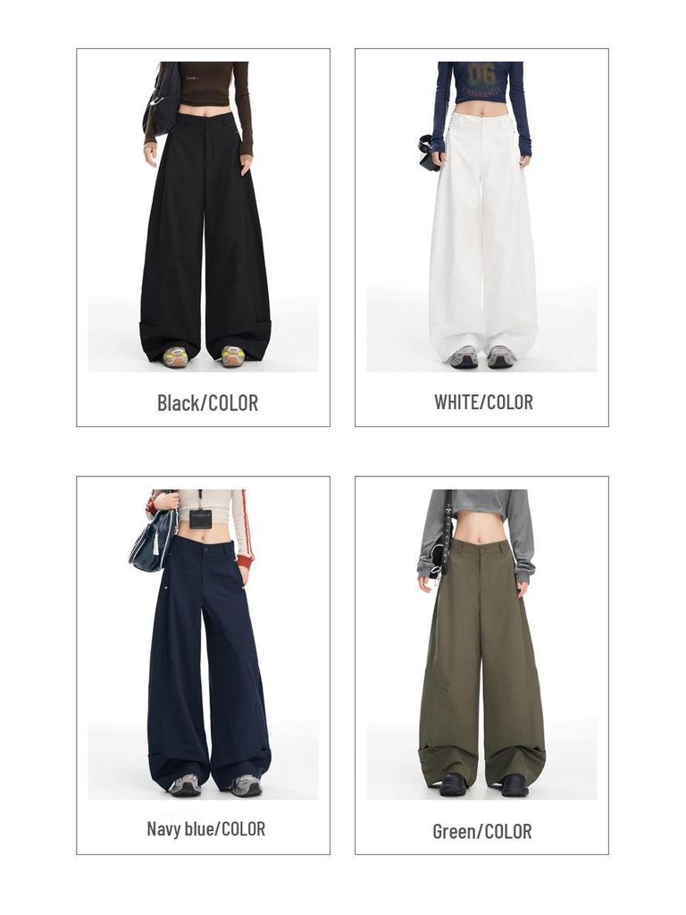 Autumn Women's High-Waist Loose Wide-Leg Pants