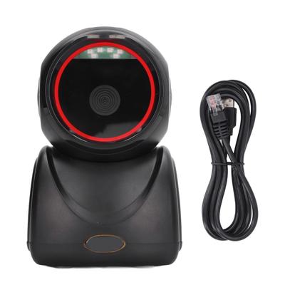 Desktop Barcode Scanner USB Interface Barcode Reader Omnidirectional Automatic Sensing 1D 2D QR Scanning Device