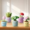 Simulation Cartoon Sunflowers, Tulips, Potted Plants, Plush Toys, Gentleman's Orchid, Luck At The Forefront, Peony Dolls1pc,