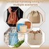 uxcell Portable Felt Pouch Organizer Insert, 20x20cm, Round Multifunctional Pouch Liner for Bucket Bags, Dome Satchels, Totes, and Handbags, Light