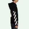 Off-White Blue Monalisa Over Hood Black Men Tops OMBB037R21FLE0011001