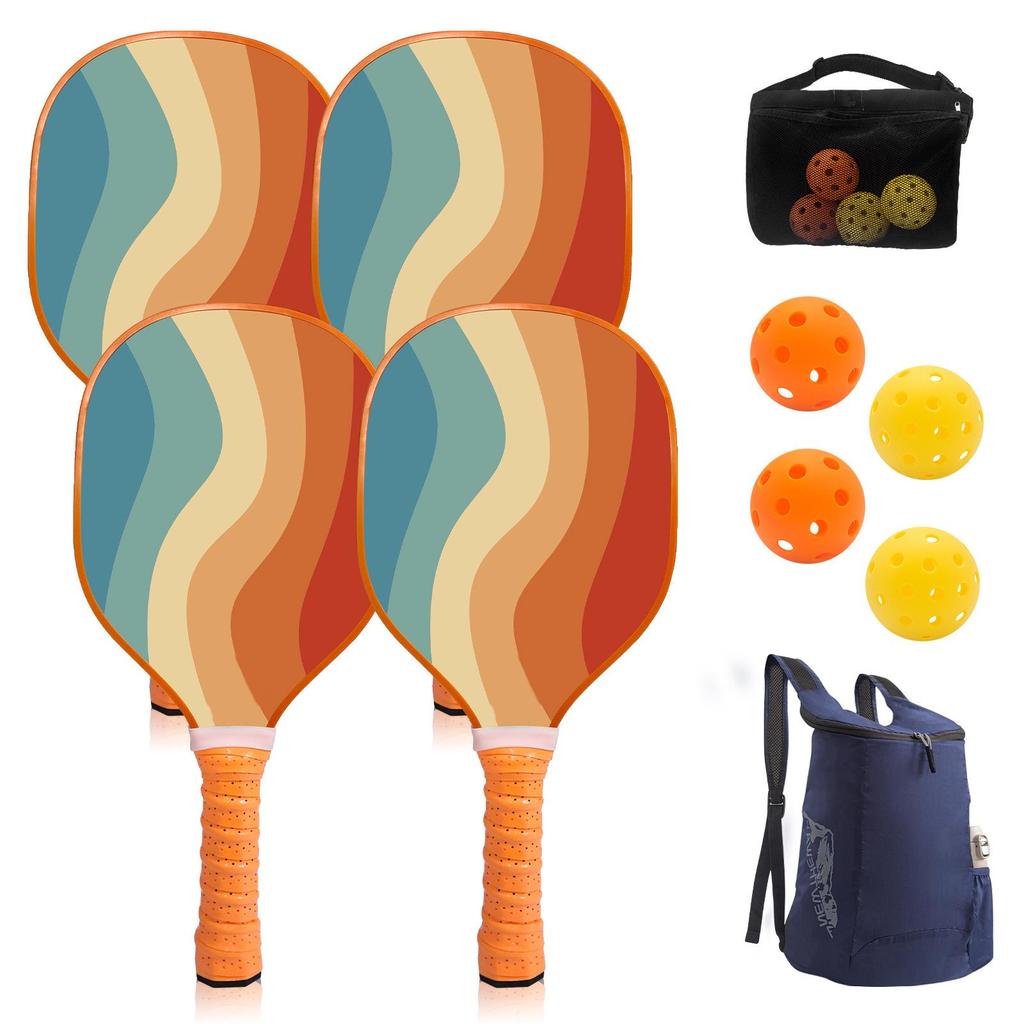 Nine-layer Poplar Wood Pickleball Paddle - Lightweight, Durable Outdoor Sports Racket