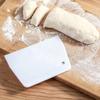 Dough Scraper Lightweight Flat Cut Reusable  Plastic Bowl Scraper Multifunctional Flexible with Hanging Hole for Kitchen