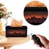 Essential Oils Humidifier with LED Light Waterless Auto-Off Simulated Fireplace Diffuser Remote Control for Home Creative Gift