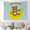 RRilakkuma Cartoon Anime Printed Large Wall Tapestry Art Science Fiction Room Home Decor Decor Blanket