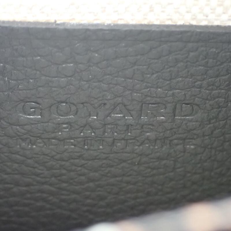 Goyard Geldbörse schwarz Leder/Beschichtetes Canvas Damen