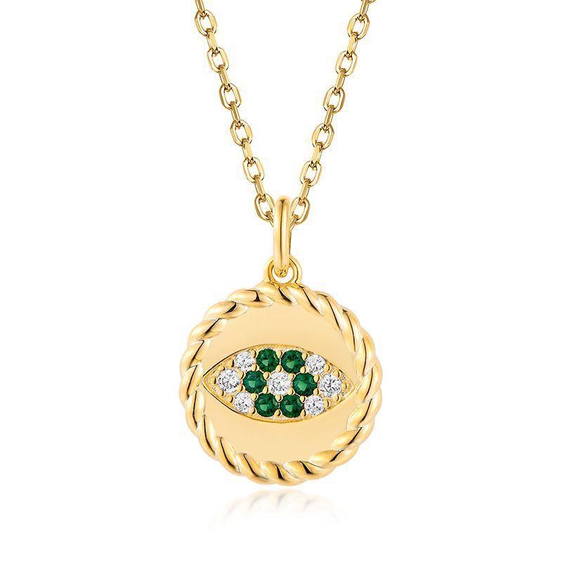 Bohemian God/Devil s Eye Pendant Necklace - Women s Trendy Personality Jewelry 925 Silver