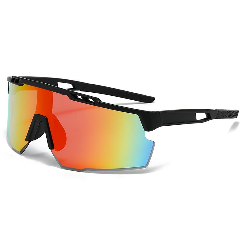 New Outdoor Fashion Riding Windproof Glasses With Large Frame Integrated Uv Protection Sports Sunglasses 54