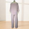 Yousheng Two Piece Matching Lounge Sets for Women Casual Off Shoulder Long Sleeve Top And Wide-Leg Pants Summer Boho Outfits