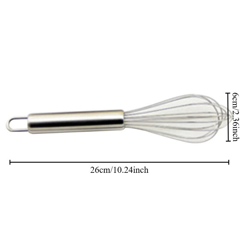Edelstahl Ballon Schneebesen Manueller Eierschläger Mixer Küchenbackutensil Milch Sahne Butter Schneebesen Mixer