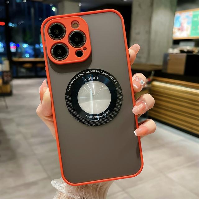 

Роскошный матовый прочный защитный чехол для Magsafe, магнитный чехол с беспроводной зарядкой для Iphone 14 13 12 11 Pro Max 14plus, полупрозрачный чехол For iPhone 11 красный
