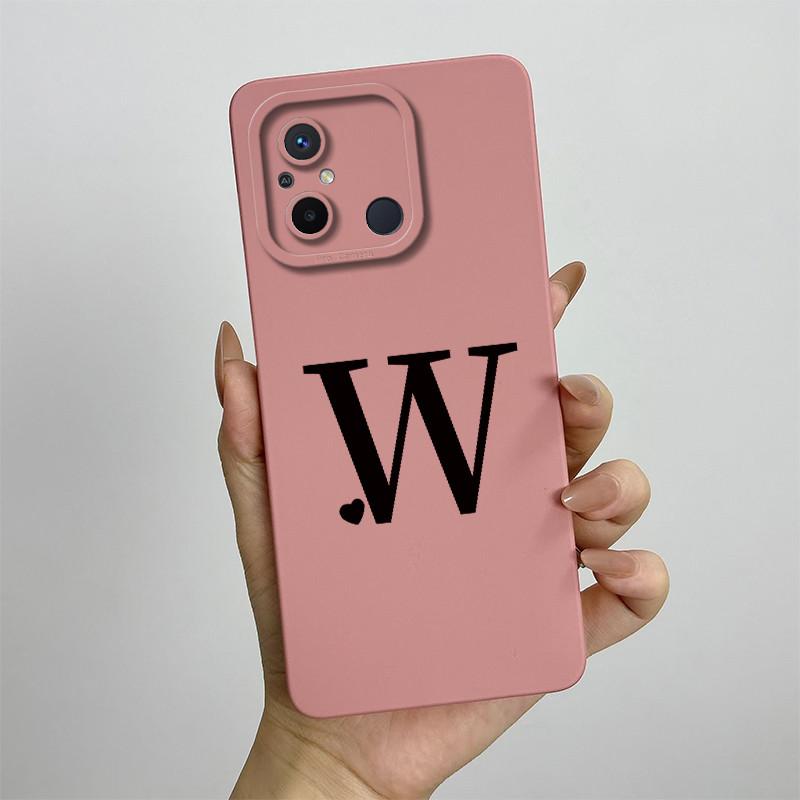 For Xiaomi Redmi 12C Case Cute Couple Letters Cover Silicone Soft TPU Fundas For Xiaomi Redmi 12C 12 C Redmi12C Phone Case Coque