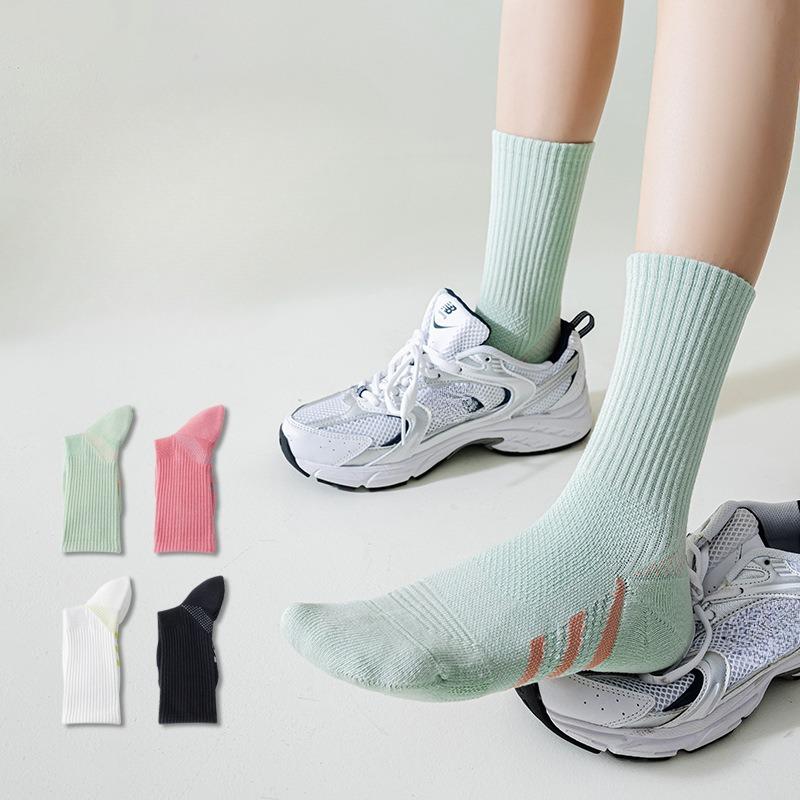 Professional Running Sports Women's Spring and Summer Badminton Socks, Rope Skipping, Cycling, Yoga Mid-calf Socks, Outdoor Mountaineering Socks