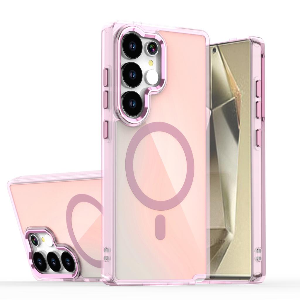 Compatible with Samsung S26 Ultra Bright Chameleon Magnetic Phone Case, S25 Ultra Shockproof S24U Protective Case
