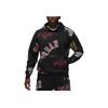 Jordan Brooklyn Fleece mikina s kapucí a celoplošným potiskem Pánská trička Černá FN4545-010