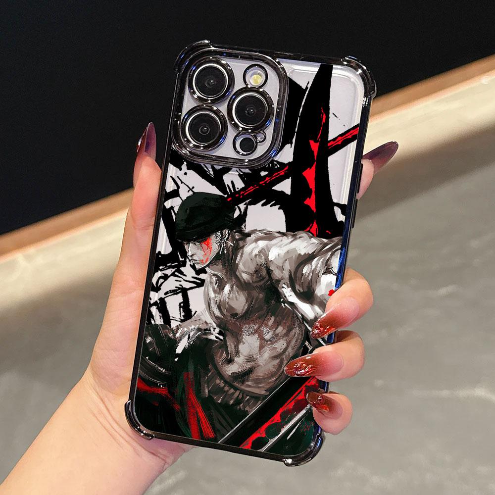 Cool One Piece Roronoa Zoro Custodia Per iPhone 18 17 Pro 16 15 14 13 12 11 Pro Max Cover 17 Plus 17E 16E 17Air Silicone Custodia Telefono