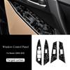 Real Soft Carbon Fiber for Mazda 3 2010 2011 2012 2013 Accessories Car Door Window Lifter Switch Button Panel Cover Sticker Trim.