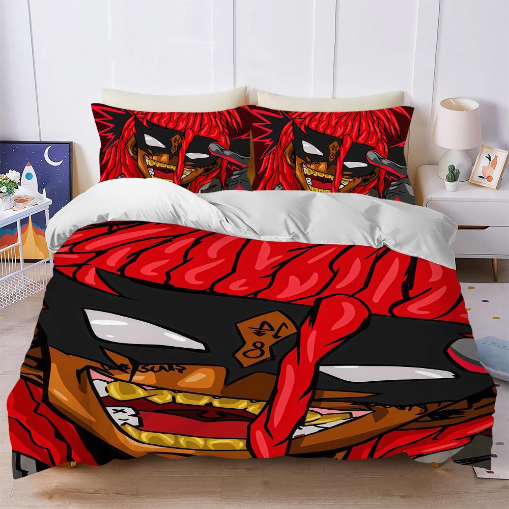 T-Trippie Rapper R-Redd Duvet Cover Set Soft Wash Bed 3 Piece Summer Comfortable Student Dormitory Home Baby Bedding Best seller