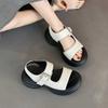 Thick-soled heightening small man with sandals women's 2025 summer new versatile casual open-toed high-heeled Roman shoes