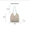 Elegant Flower Handbag Shoulder Bag High Capacity  Delicate Bag Versatile Trend Women Commuter Armpit Bag Fresh Style