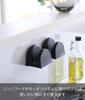 Yamazaki Jitsugyo Magnet Silicone Pot Holder Set of 2 Black x D7 x Tower Dishwasher Safe Floating Storage Mittens 1958 W9.2 H7.2cm (per piece)