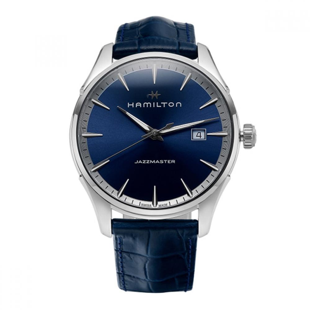 

Hamilton Men S Leather Watch jazzmaSter H32451641 H32451641