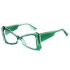 New Fashion Anti Blue Light Cat Eye Glasses Women Personality Street Shooting Colorful Anti Radiation Trendy Men Glasses