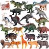 Dinosaur and Wild Animal Models: Tyrannosaurus Rex, Triceratops, Mosasaurus, Lion, Tiger, Brown Bear.
