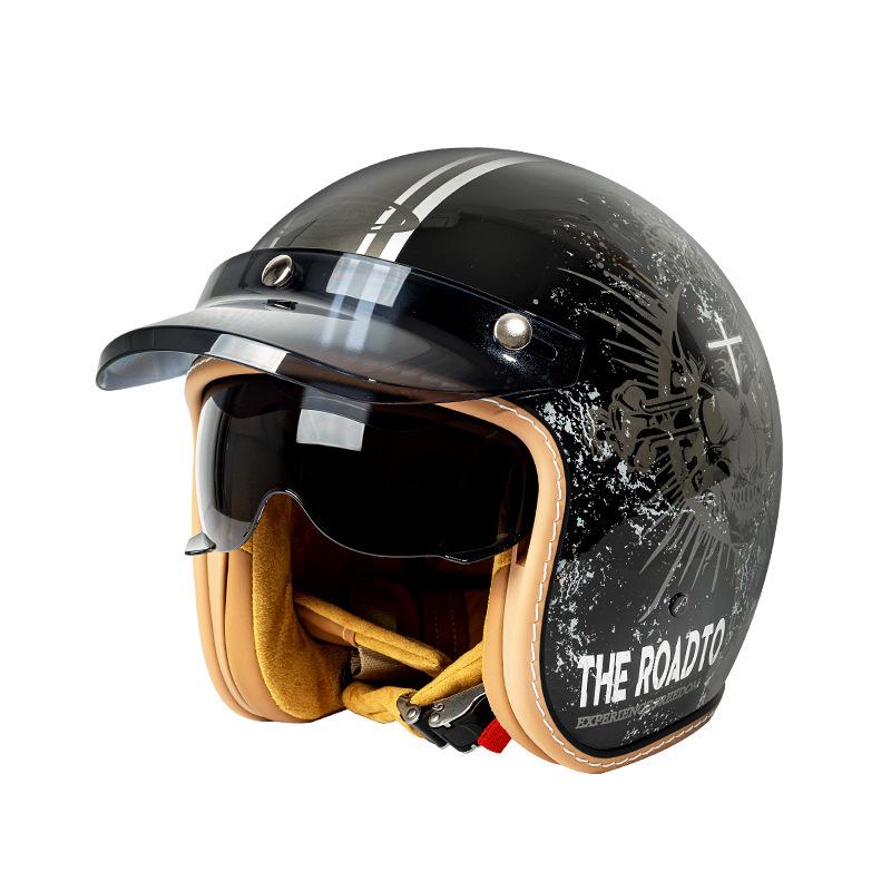 Unisex American Cruiser 3/4 Motorcycle Helmet