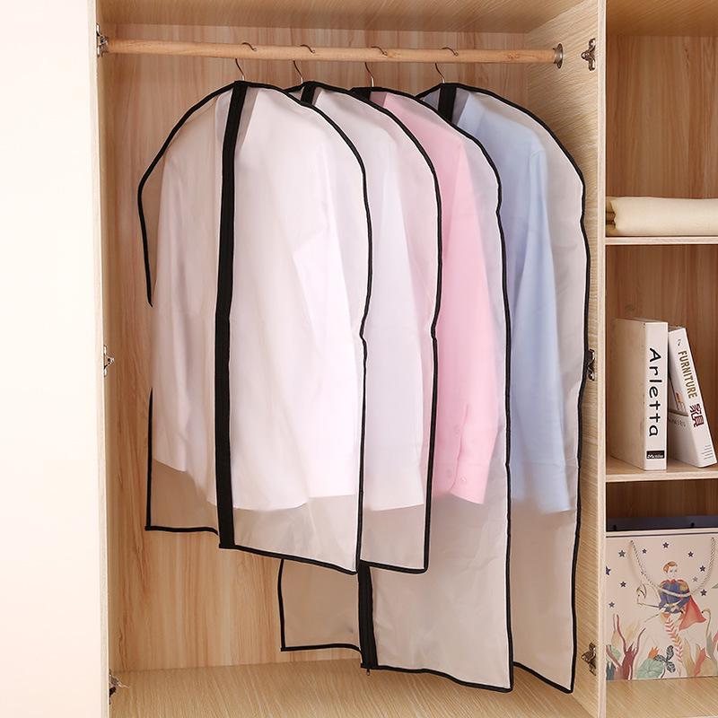 Transparente Wasserdichte Kleiderstaubschutzhülle - Hängende Aufbewahrungstasche für Anzüge und Mäntel