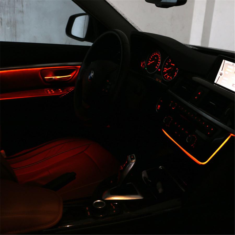 Für BMW 3er & 4er Serie F30 LCI Radioblende LED Armaturenbrett Mittelkonsole Klimaanlagenpanel Licht mit Blau und