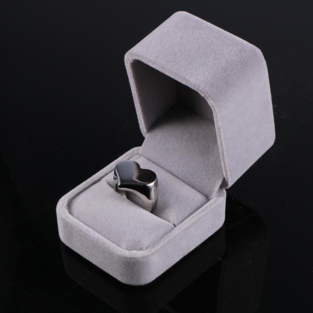 Non-fading Heart-Shaped Titanium Steel Ring - Versatile Jewelry for Men and Women