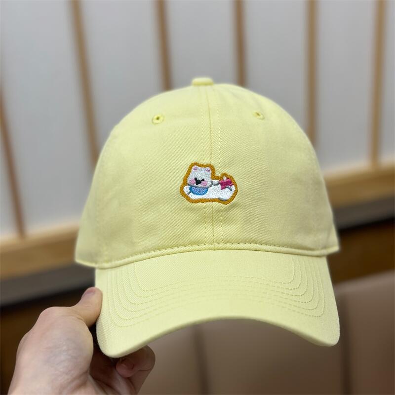 Spring And Summer Retro Japanese Cartoon Cartoon Puppy Cap Sun Protection Sunshade Face Small Baseball Cap Female