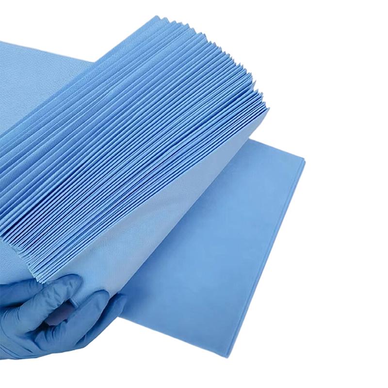 10/20/50 Sheets Disposable Surgical Drapes Surgical Sheet Blue Surgical Towel Non-Woven Sterile Sheet Waterproof Travel Mat