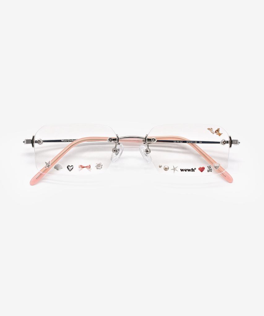 Weeoweeo Sticky 02 Rimless Glasses