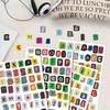 4 Sheets of 200 Alphabet, Number & Symbol Stickers for Planners & Diaries
