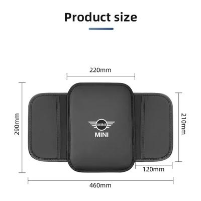 Car Armrest Box Mat Multi-functional Storage Bag Armrest Box Booster Pad For Mini Cooper S 2011 2012 2013 R56 R50 R53 F56 F55