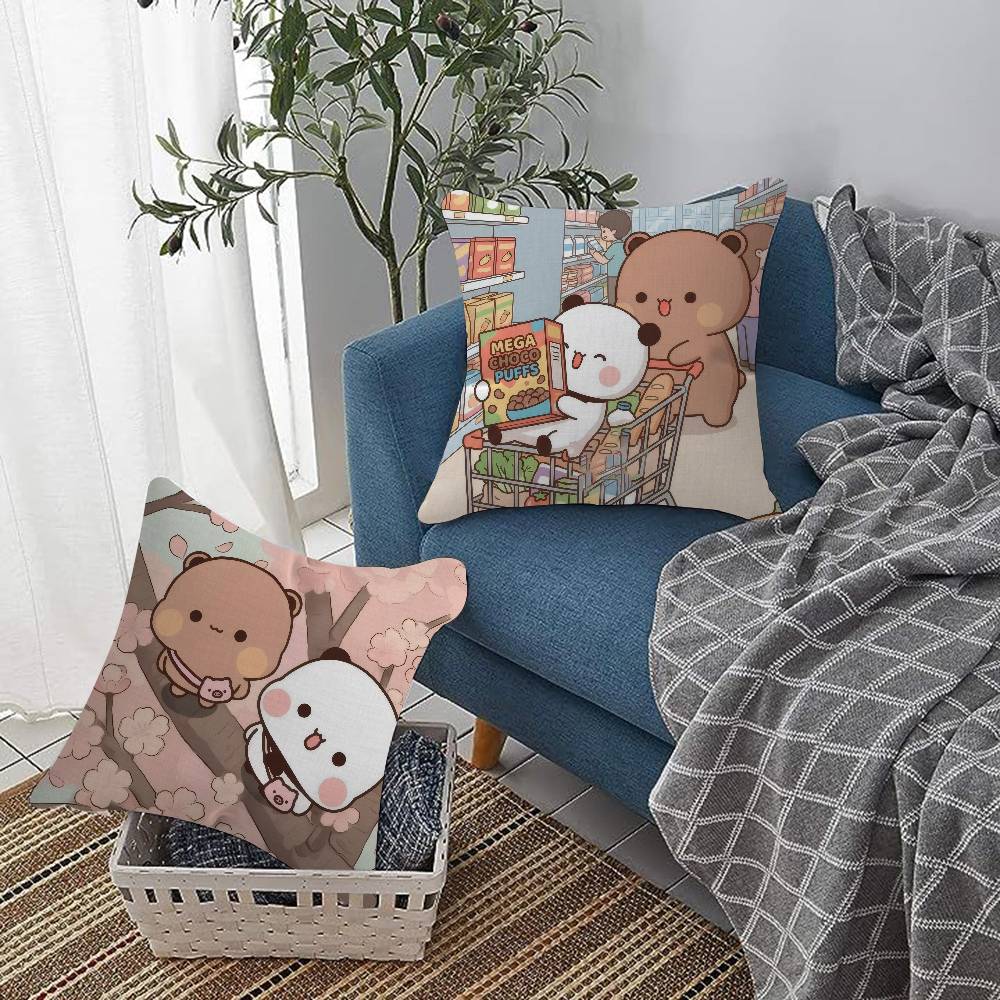 Cartoon Bubu And Dudu Personalized Picture Text Home Decorative Pillows Household Gifts 45X45Cm