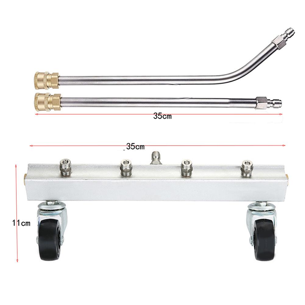 Chassis Undercarriage Pressure Washer Attachment for Road and Vehicle Bottom Cleaning Stainless Steel Design Only