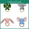 Baby Plush Knitted Animal Rattles With Soft Pp Cotton For Newborn Comfort And Entertainment