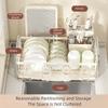 Convenient Storage Rack Multifunctional Cutting Board Organizer Cutlery Storage Basket  Household