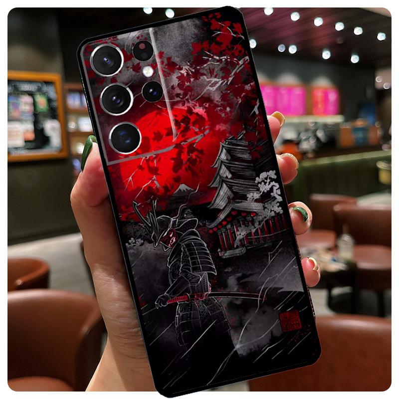 Japan Samurai Ninja Case For Samsung Galaxy S23 S20 FE S21 Ultra S8 S9 S10 Note 10 Plus Note 20 S22 Ultra Cover