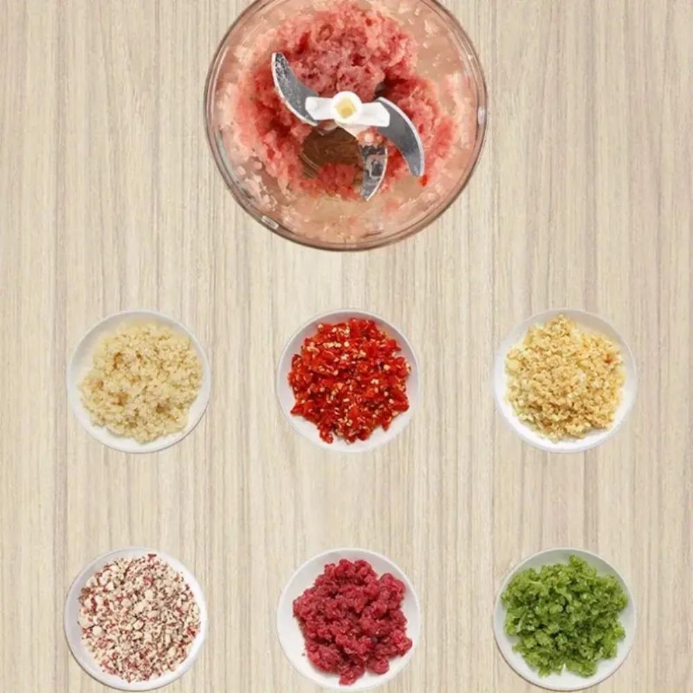 1 Stück 500ML Haushalt Küche Knoblauchhacker Püriert Handgezogen Fleischwolf Multifunktionales Gemüse