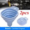 Folding Silicone Funnel for Filling Bottles Kitchen Silicone Funnel Food Grade TPR Collapsible Funnel Kitchen Gadgets Oil Filler