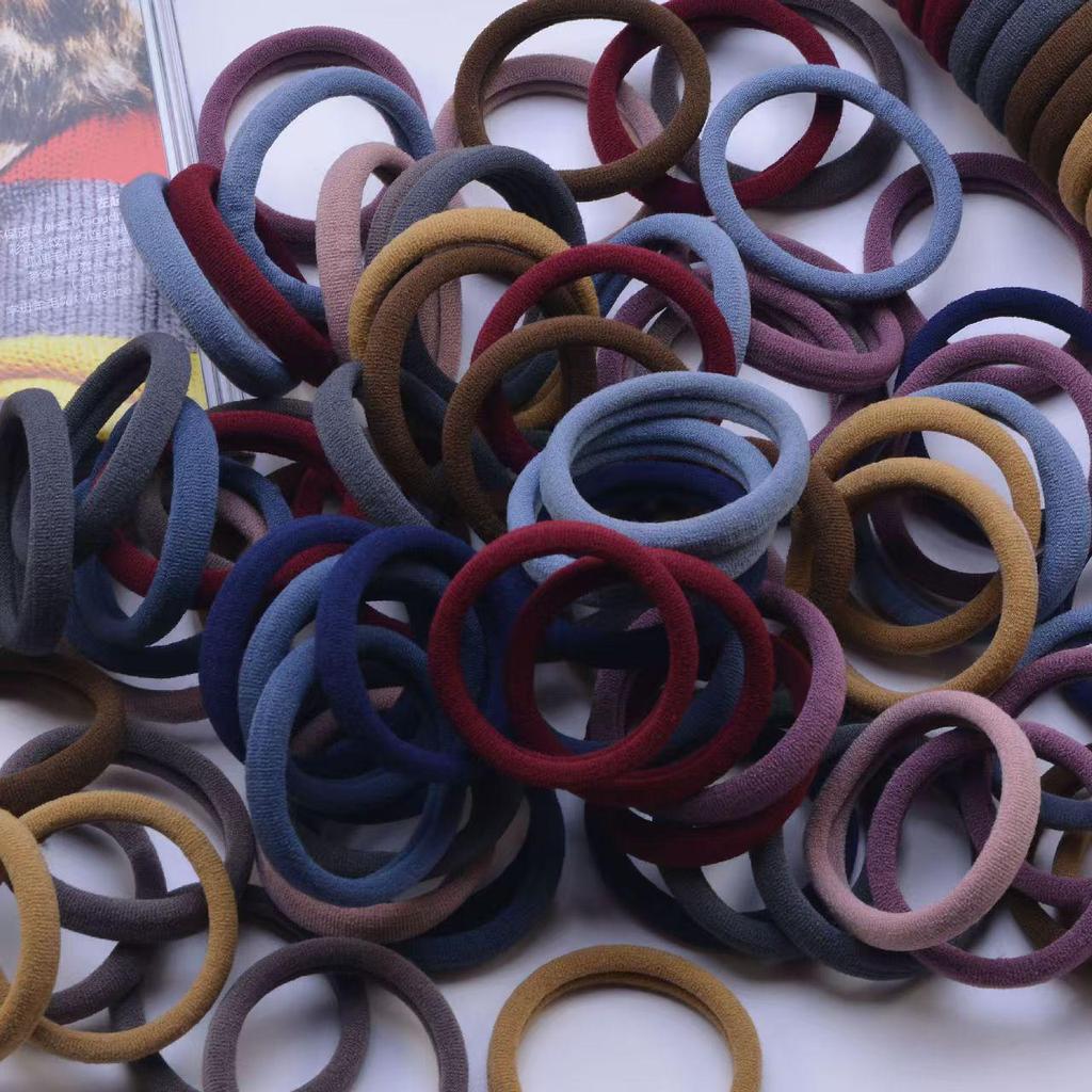 Morandi Color Elastic Hair Ties: Seamless, High-Elasticity, Colorful Bands for Simple Hair Care