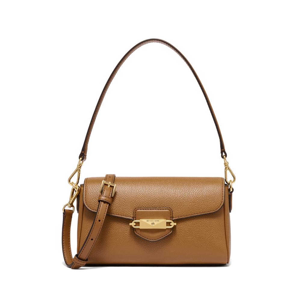 New MICHAEL KORS Fleur Cow Leather Shoulder Bag Small Size Women's Black 32F3G6FC1L